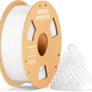 Rapid PETG Filament 1.75mm, High Speed PETG 3D Printer Filament Up to 600 mm/s, Dimensional Accuracy +/- 0.02 mm, Fits for Most FDM 3D Printers, 1kg White