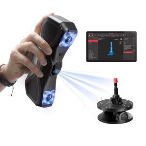 Revopoint MetroX 3D Scanner for 3D Printing, Handheld 3D Printer Scanner Blue Laser Scan, Metrology-Grade Precision 0.01mm for Metal Dark Object, Up to 60fps Speed, Support Windows macOS, Standard