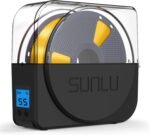 SUNLU Filament Dryer Box for 3D Printer Filament, S1 Plus Filament Dehydrator with Fan Design, Filament Storage can Keep 1.75 2.85 3.00mm PLA PETG ABS Filament Dry During 3D Printing (Black)