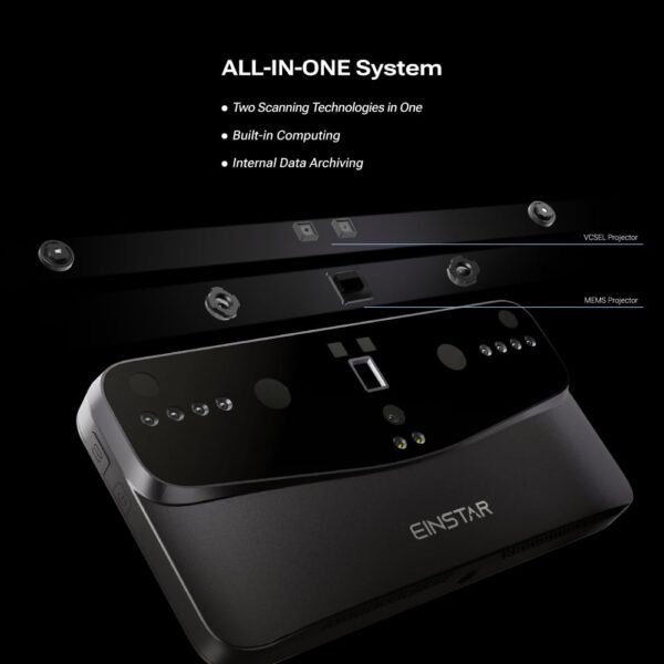 Shining 3D Einstar Vega Wireless 3D Scanner All-in-one Handheld 3D Scanner Two Scanning Technology Support Small to Large Objects, Stable Outdoor Scanning, 8-core 2.4GHz CPU, 512G SSD and 32G RAM - Image 2