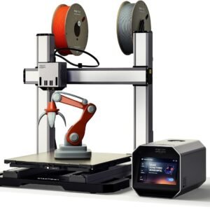 Snapmaker Artisan 3 in 1 3D Printer with 10W Laser Engraver & 200W CNC Carving,FDM 3D Printer Dual Extrusion Large Printing Size 15.75"x15.75"x15.75" with 7" Touchscreen,Industrial-Grade Linear Rails