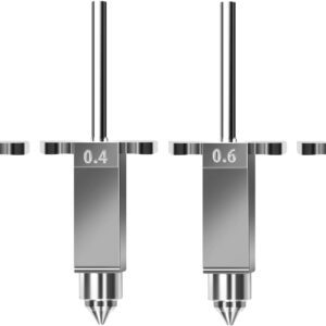 Sovol SV08 Nozzles and Heat Block Kit Includes 0.2mm*1pc/0.4mm*1pc/0.6mm*1pcs/0.8mm*1pc for Sovol SV08/T300 4pcs in Total