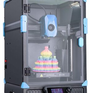 Sovol Zero 3D Printer, 1200mm/s High Speed CoreXY 3D Printers with Eddy Scanning & Pressure Sensing, 350℃ Nozzle & 120℃ Heated Bed Heating, XYZ Full Linear Rails Open Source Build Volume 6X6X6in