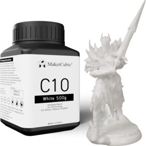 Standard Resin Fast Curing, for 395-405nm UV Light Curing 3D Printing Liquid，Well Formed(White,500g）