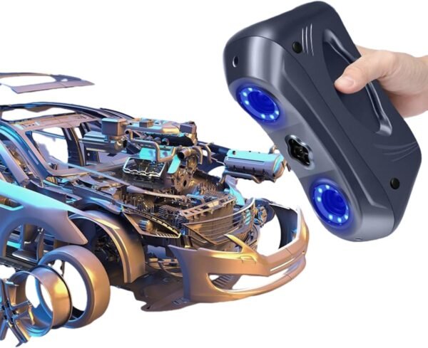 T22 Industrial 3D Scanner for 3D Printing and Modeling, 0.02 mm Accuracy, Portable Handheld Scanners for Automotive Aviation Transportation Mold Inspection Energy Machinery etc