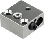 Updated High Temperature CR-10 Plated Copper Heater Block for MK8 Extruder Creality All Metal Hotend Ender3 V2 Ender 3 pro Ender 5 Pro Plus CR10 S4 S5 3D Printer (Copper)