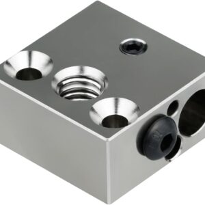 Updated High Temperature CR-10 Plated Copper Heater Block for MK8 Extruder Creality All Metal Hotend Ender3 V2 Ender 3 pro Ender 5 Pro Plus CR10 S4 S5 3D Printer (Copper)