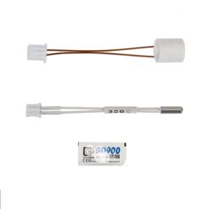 Upgrade 24V 88W K1 Ceramic Heating Tube 320°C Thermistor Temperature Sensor High Temperature Compatible with Creality K1, K1 Max Hotend 3D Printer Accessories Replacement