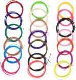 Versatile 3D Pen Filament Assortment 20 Pack 197ft Filament Bundle 1.75mm for 3D Printing Art Projects