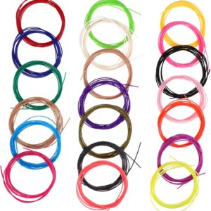Versatile 3D Pen Filament Assortment 20 Pack 197ft Filament Bundle 1.75mm for 3D Printing Art Projects