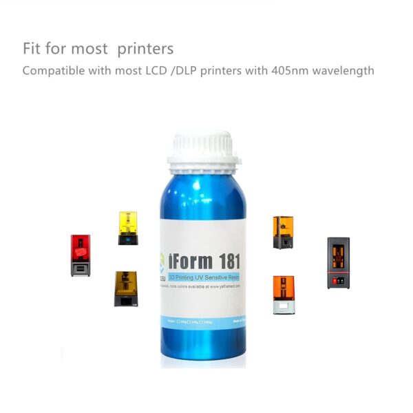 YOUSU iForm LCD 3D Printer Resin UV-Curing 405nm Rapid High Precision Quick Curing Standard Photopolymer Resin Resolution Low Odour for LCD DLP Printer, 3D Printing Liquid Beige(Red Wax) 1000g - Image 2