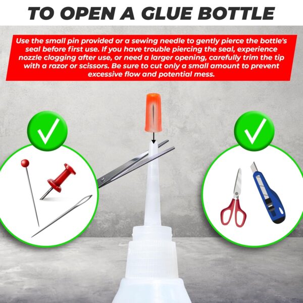 Y'allCanDiy Super Glue for Plastic 20g (0.7 oz) – Cyanoacrylate Based Heavy Duty CA Glue for Legos, Miniatures, PLA, 3D Printing, Toys, ABS, PVC, DIY Kits - Image 2