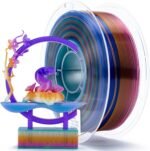 ZIRO Fast Color Changing PLA, Transluent Multicolor Filament 1.75mm, 3D Printing Material, 1kg Spool, Dimensional Accuracy +/-0.03mm, Fit Most 3D Printers, Crystal Prism