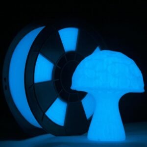 ZIRO Glow in The Dark Filament, PLA Filament 1.75mm, Luminous 3D Printer Material, Strong Glow Effect 1KG(2.2lbs) Spool, Dimensional Accuracy +/- 0.03mm, fit Most FDM 3D Printers, Blue