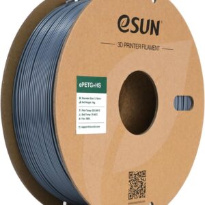 eSUN High Speed Upgraded PETG Filament 1.75mm, High Toughness 3D Printer Filament Speedy PETG for Fast Printing, 1KG Spool (2.2 LBS) 3D Printing Filament for 3D Printers, Solid Grey