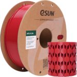 eSUN PLA Filament 1.75mm, High Toughness 3D Printer Filament Upgraded PLA Filament, Dimensional Accuracy +/- 0.03mm, 1KG Cardboard Spool (2.2 LBS) 3D Printing Filament for 3D Printers, Fire Engine Red