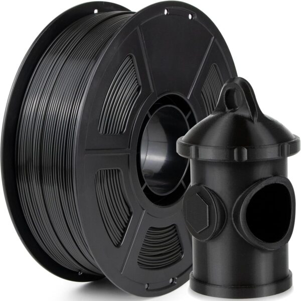 iSANMATE ASA Filament 1.75mm Black 1KG, UV & Weather Resistant 3D Printer Filament Perfect for Outdoor Functional Parts, Dimensional Accuracy +/- 0.02mm, 1kg Spool (2.2lbs)