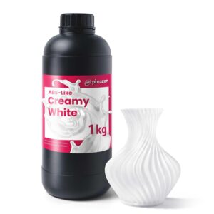 phrozen ABS-Like Creamy White 3D Printing Resin, 405nm DLP LCD UV-Curing Photopolymer Resin for General Modeling and Prototyping, High Precision Printing, Low Odor, Non-Brittle (1kg)