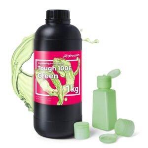 phrozen Tough 100E Engineering Series Resin for 3D Printer, 405nm UV-Curing Resin High Precision Toughness Flexible Elasticity Impact Resistant - Green (1KG)