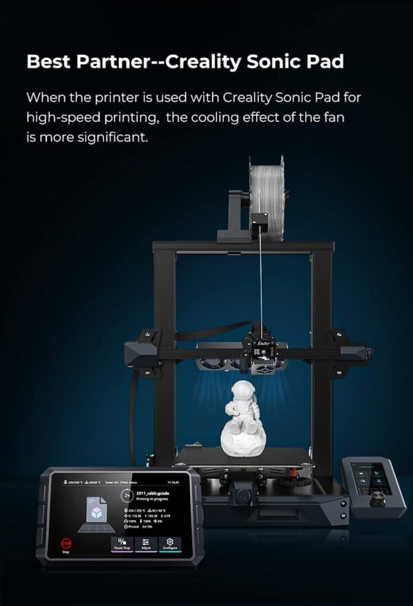 Creality Upgraded Fan Cooling Kit, Precise Heat Dissipation for High-Speed Printing, 3D Printer Accessories for Ender-3/Ender-3 Neo/Ender-3 Pro/Ender-3 V2/V2 Neo/Ender-3 S1/Ender-3 S1 PRO/CR-6 SE - Image 8