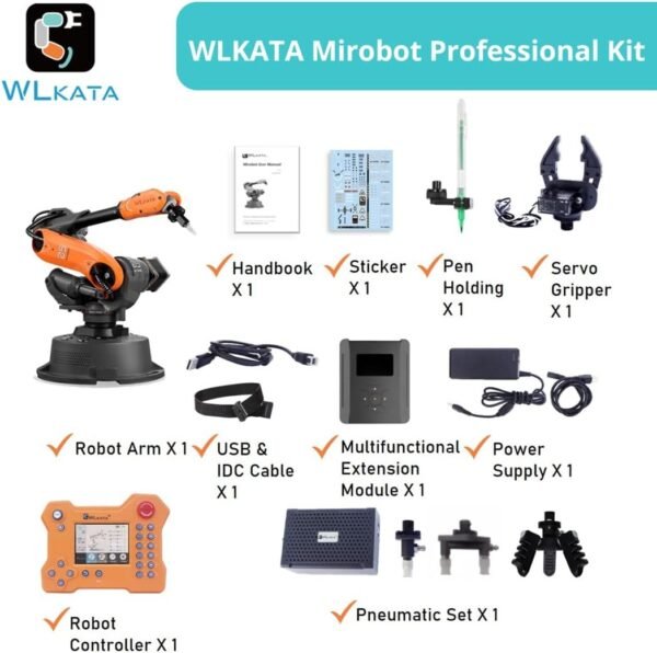 Mirobot 6DoF Mini Industrial Robotic Arm Professional Kit Programmable Lightweight Desktop Robotic Arm for K12 or 3D Printer - Image 6