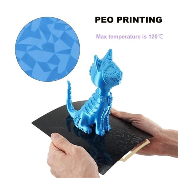 PEO PEY 3D Printer Build Plate for Bambu Lab X1/P1P/P1S/X1C/A1 3D Printers, Smooth Colorful Starry PEY+PEO Build Plate PEI Sheet,Spring Steel Flexible Platform,257x257mm Bambu Labs Heated Bed - Image 3