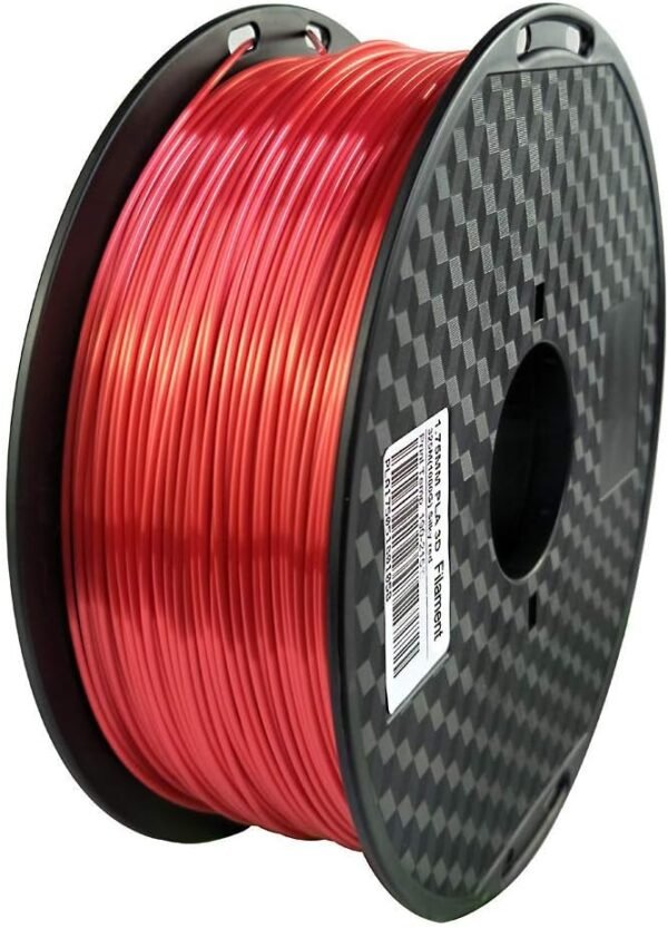 CC3D Silk Red PLA Filament 1.75 mm 1KG 3D Printer Filament Spool FDM 3D Printing Material Shiny Finish Silky PLA Glossy Metal Filament Metallic Red PLA - Image 3