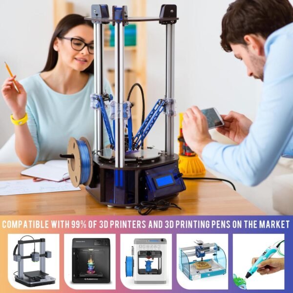 Dynta 3D Printer Filament Silk PLA 1.75mm Dual Color - 6 x 250g Spools Shiny Filament for Most FDM 3D Printer, Easy Printing, Art & Models - Gold/Copper, Blue/Green, Gold/Rose + More? - Image 3