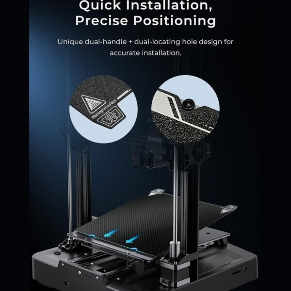 Creality K1 Max Dual-Sided PET + PEI Build Plate, 3D Printer Parts Printing Plate Glossy PET + Matte PEI Flexible Steel Platform for K1 Max, Ender 3 Max/Neo, Ender 3 S1 Plus - Image 6