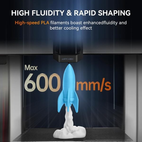 High Speed PLA 3D Printer Filament，Matte PLA Filament 1.75mm for High Speed 50-600mm/s, High Toughness Matte Filament, Olive Green 1KG - Image 3