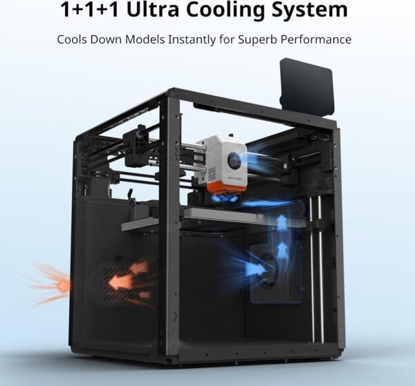 (Bundle Anycubic Kobra S1 Combo) Anycubic 3D Printer Multi-Color 3D Printer Max 600mm/s High Speed Printing High Precision, 9.8"x9.8"x9.8" - Image 7