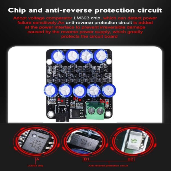 BIGTREETECH UPS 24V V1.0 Resume Printing While Power Off Module Sensor for SKR V1.4 Turbo/SKR Mini E3 V3.0/Octopus V1.1/Manta M4P/M5P/M8P, Ender-3 CR-10 3D Printer Parts - Image 3