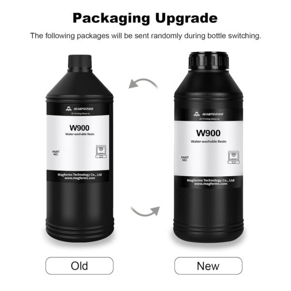 Water Washable 3D Printer Resin W900, Easy to Wash & Non-Brittle, High Precision & Fast Curing 405nm Photopolymer Resin for LCD/DLP 3D Printers (White, 1000g) - Image 6