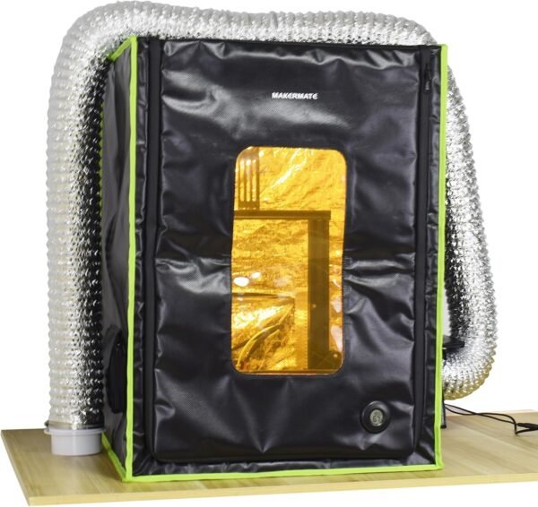 Enclosure for 3D Printer with Ventilation,LED Light,Thermo-Hygrometer Resin 3D Printer Enclosure Lock Smelly Vent Odors for Creality Ender Anycubic Elegoo Bamboo lab Prusa Sovol 3D Printer - Image 7