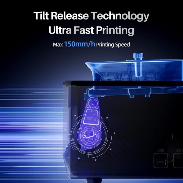ELEGOO Saturn 4 Ultra 12K MSLA Resin 3D Printer and ELEGOO Mercury XS Bundle Wash and Cure Station - Image 3