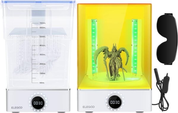 ELEGOO Saturn 4 Ultra 12K MSLA Resin 3D Printer and ELEGOO Mercury XS Bundle Wash and Cure Station - Image 7