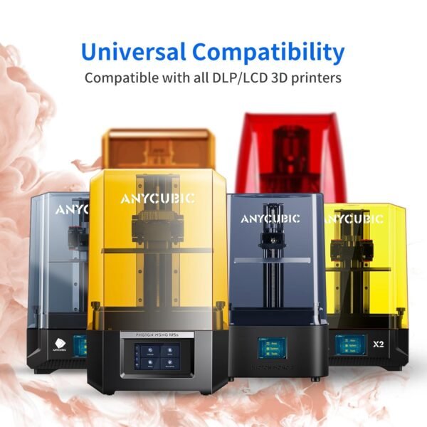 ANYCUBIC 3D Printer Resin, 405nm LCD UV-Curing 3D Resin, High Precision & Rapid Photopolymer Resin for LCD/DLP/SLA Resin 3D Printer (Light Beige, 1kg) - Image 5