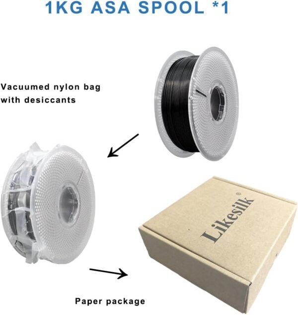 3D Printer Filament, Neatly & Strong 1.75mm Filament for 3D Printing, Accuracy +/- 0.02mm 1KG Spool(2.2lbs), ASA Light Purple 1KG - Image 6