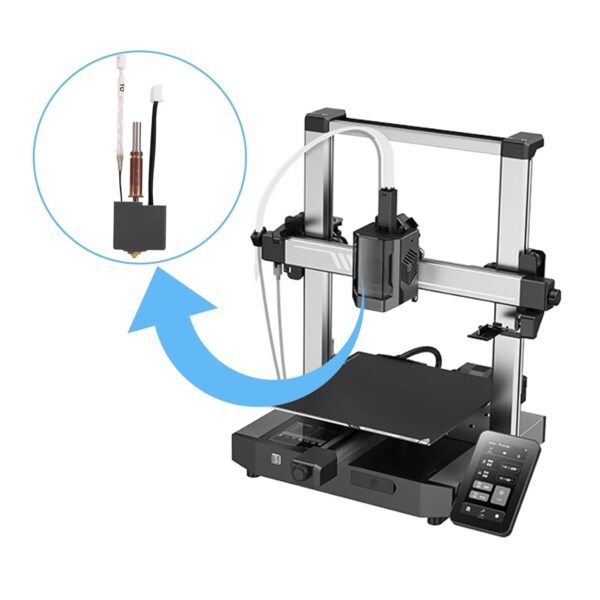 Hotend for Anycubic Kobra 3/ACE Pro Hot End Kit, Alloy Print Head Extruder Kit Heater Block Heating Cartridge Thermistor Nozzle with 2 Silicone Cover for 3D Printer Accessories - Image 6