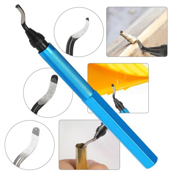 Deburring Tool for 3D Printer,18pcs,10pc Multiuse Blades Removing Burr,6Pcs Needle File,Micro Wire Cutter for 3D Print, Plastic Models - Image 4