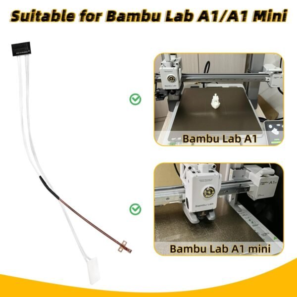 Ceramic Heater Assemblies and Thermistor Kit Compatible with Bambu Lab A1/A1 Mini, High Temperature Sensors, Ceramic Heater, Thermistor Module Replacement Assembly FDM 3D Printer Accessories - Image 3