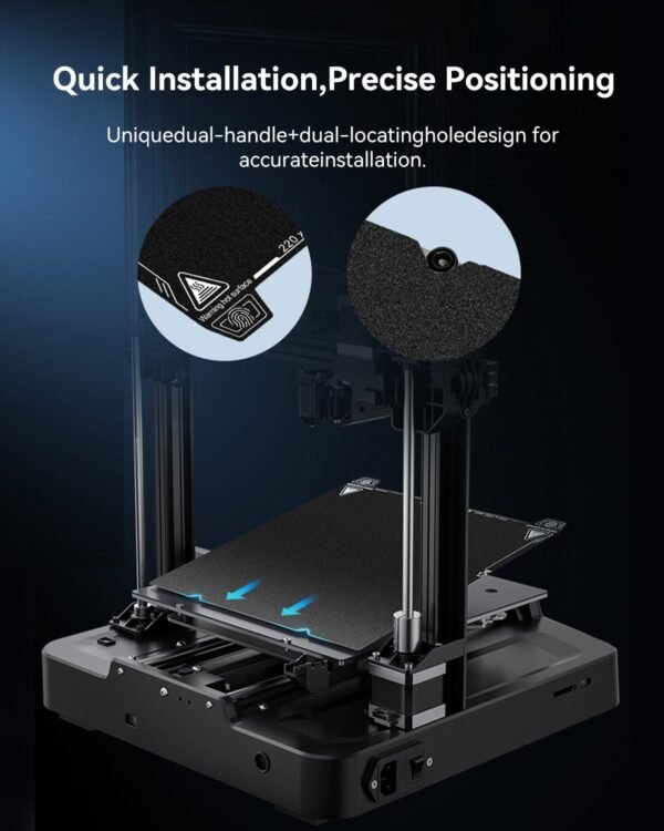 Creality Official Phantom Build Plate, Double-Sided PET + PEI Textured 235x235mm Flexible Removable Spring Bed Plate for Ender 3 V3/V3 SE/V3 KE, Ender 3 S1/3 S1 Pro (Without Magnetic Base) - Image 5