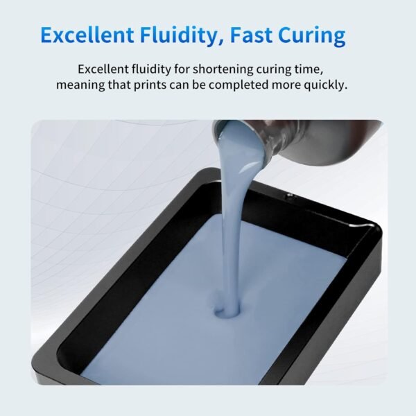 ANYCUBIC 3D Printer Resin Bundle, 405nm SLA UV-Curing Resin with High Precision and Quick Curing & Excellent Fluidity for LCD 3D Printing (4Packs*1kg Grey, 4kg in Total) - Image 5