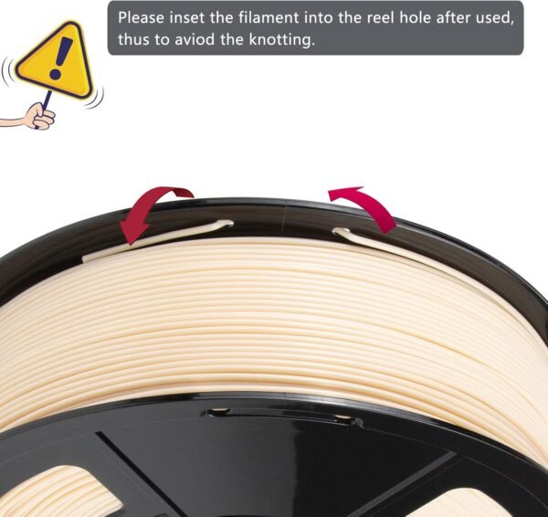 iSANMATE ASA Filament 1.75mm Skin 1KG, UV & Weather Resistant 3D Printer Filament Perfect for Outdoor Functional Parts, Dimensional Accuracy +/- 0.02mm, 1kg Spool (2.2lbs) - Image 3