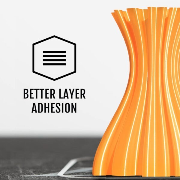 HATCHBOX Metallic Finish PLA 3D Printer Filament, Dimensional Accuracy +/- 0.03 mm, 1 kg Spool, 1.75 mm, Orange - Image 4