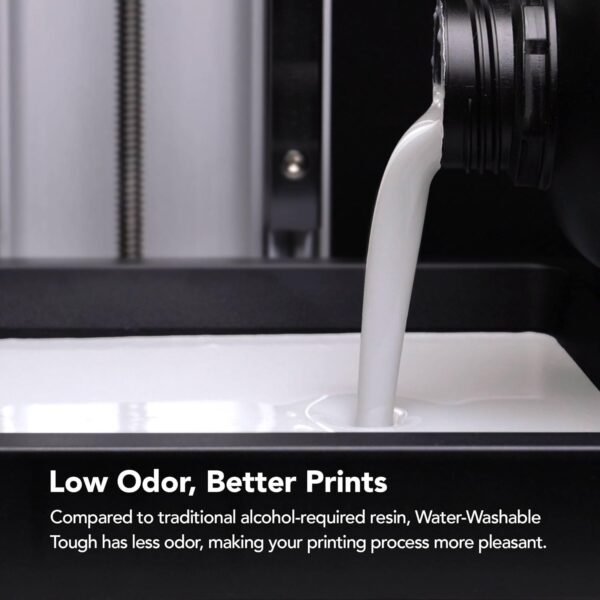 phrozen 3D Printer Water-Washable Rapid Resin [Tough White], 405nm LCD UV-Curing Photopolymer Resin, Strong Impact Resistance, High Flexibility, Low Odor, Non-Brittle, Easy to Clean and Cure (1KG) - Image 5