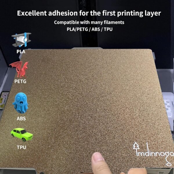 3D Printer Accessories Adventuer 5M/ 5M Pro Double Sides Powder Coated Textured PEI Build Plate 235 x 235mm: Flexible Removable Heatbed Surface Without Handle, Long Service Life - Image 5