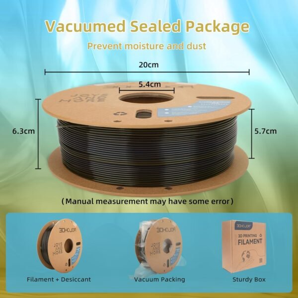 Transparent Multi Rainbow Color Gradient Change PLA 1.75mm 1KG 3D Printing Filament Crystal Rainbow PLA Clear PLA Filament with Cardboard Spool -Galaxy - Image 6