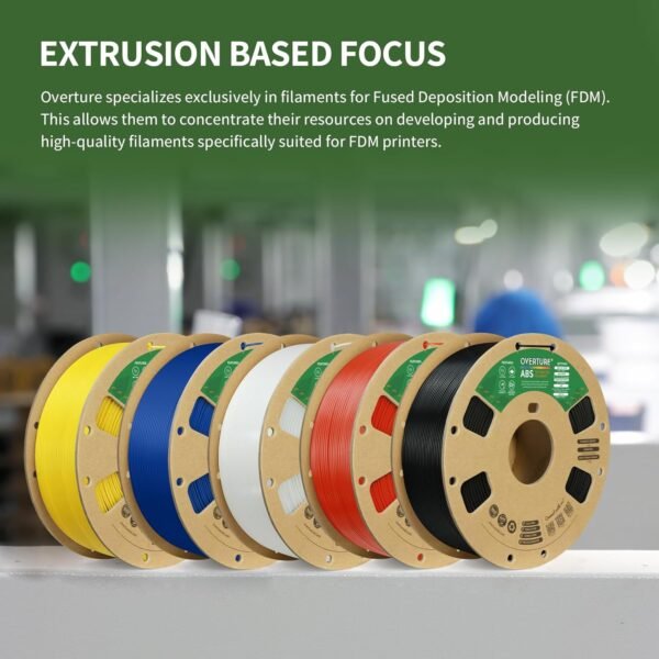OVERTURE ABS Filament 1.75mm, High Strength & Heat-Resistant 3D Printer Filament, Low Warping, Excellent Durability, ABS 1kg (2.2lbs) Cardboard Spool, High Precision +/- 0.02mm (Glow Green) - Image 7