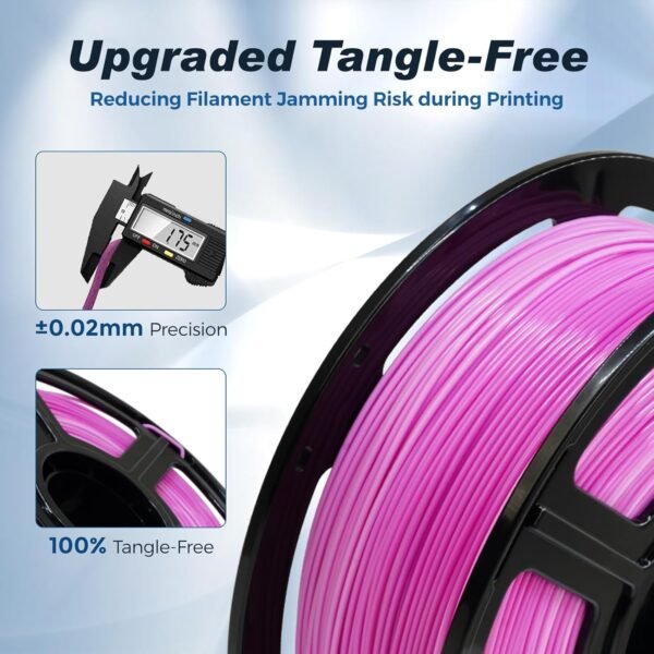 FLASHFORGE Rapid PLA Filament 1.75mm Pink White Gradient, 500mm/s High Speed Printing, 3D Printer Filament 1kg Spool, Dimensional Accuracy +/- 0.02mm, Enjoy Exceptional Print Quality - Image 5